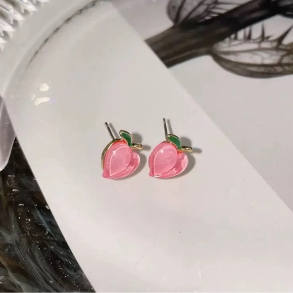 Peach Earrings - Picture 4 of 7